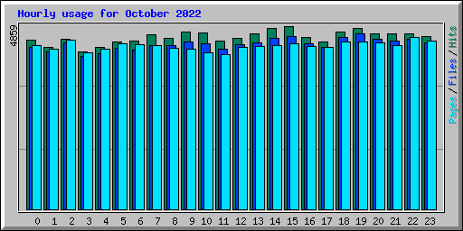 Hourly usage for October 2022