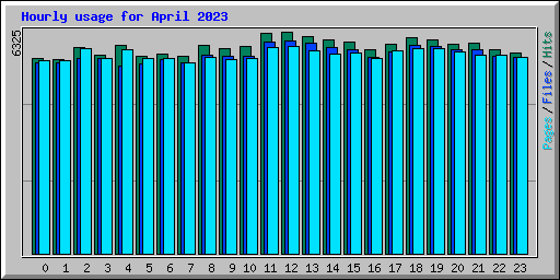 Hourly usage for April 2023